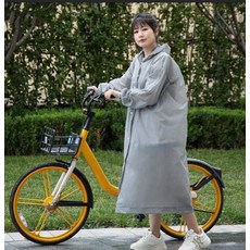 摩托車電動車騎行雨披 雨衣 雙帽檐男女士騎行遮腳單雙人加大加厚, 均碼