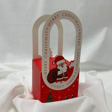 크리스마스 선물 포장상자 어린이집선물 (산타레드)