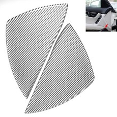 碳銀 亮光真碳纖維 Carbon Fiber真卡夢 前門凹槽貼片 08-14 W204 轎車 C250 C300 C63, 1個