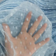반려동물 모기장 방충망 메쉬 방묘문 현관문 안전문 고양이, 블루 도트