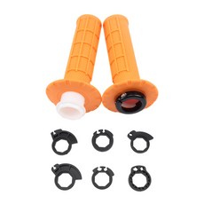 오토바이 공용 그립 7/8 "22mm 핸드 스냅 온 캠 잠금 장치 KTM CRF SXF EXC 바 Motocross Dirt Bike, 06 주황색