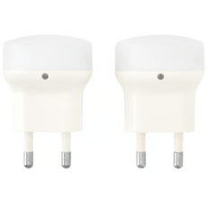 이케아 뫼르크레드LED야간센서등 화이트 2 개, 2개