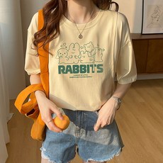 여름 복 수유 반팔티 외출용 커버 가슴 반팔 모유 모컵 캐주얼 일상복 디자인 그래픽 오픈