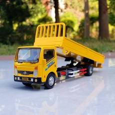 1 60 트럭 금속 덤프트럭 운송 합금 시뮬레이션 장난감 모델 자동차 경트럭 제품 확장형, 5.노란색: 엔지니어링 차량