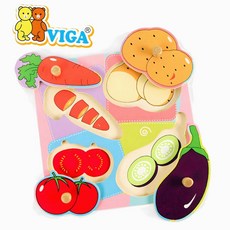 버니크라운 꼭지퍼즐 야채 소근육놀이