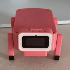 ESP32-Hi 기계식 개 AI 음성 채팅 로봇 보드 C3 서보 0.96인치 컬러 스크린 딥시크 샤오지 지원, 01 Pink