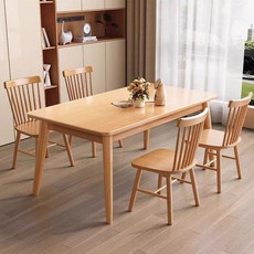 E家工廠 長方形全實木單桌, 1件, 107-120公分全實木單桌（原木色）, 原木色