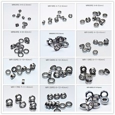 미니어처 베어링 10pcs 여러 크기 63148RS 크롬 철강 고무 봉인 고속 기계 장비 부품, MR83RS 3x8x3mm