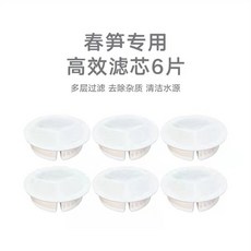 petwant飲水機濾芯派旺貓狗自動飲水器濾棉春筍W2W2UVW216專用濾心laiwc, 1個, 春筍專用濾芯袋裝（6片/半年量）