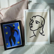 A2 A3 A4 명화 포스터 앙리마티스 드로잉 [henrimatisse 액자 인테리어 굿즈 감성 나디아 마티스 그림], 13. 젊은 여인