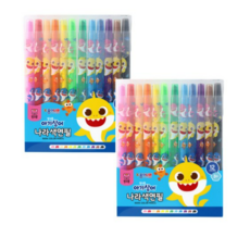 종이나라 핑크퐁 나라색연필 2p, 12개, 1세트