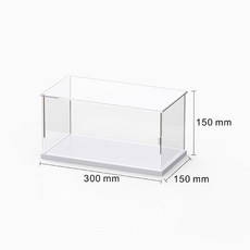 CD 거치대 진열장 아크릴 LP판 블랙 적층형 샬라라 레코드 쌓기 디스플레이 진열, 길이 30 15 15센티 높이[밴드도어 레이어드 가능]