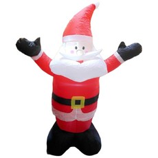 120公分聖誕節充氣佈置 聖誕老公公 聖誕老人 企鵝 雪人 麋鹿 聖誕樹 聖誕球 佈置道具 聖誕, 白紅色, 1個