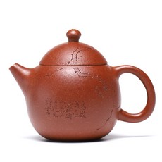 宜興降坡泥手工紫砂壺雅韻龍蛋茶壺, 1個, 1L, 降坡泥:如圖所示