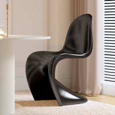 카페 의자 인테리어 체어 디자인 식탁의자 매장 아크릴, 1개, 블랙 B