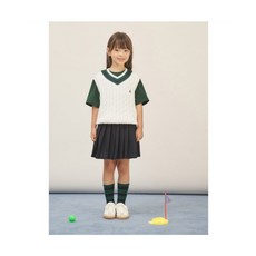 [국내매장판] 빈폴 키즈 면 케이블 크리켓 베스트 - 아이보리 (BI5751U010) BI5751U010 251466