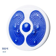 가정용 뱃살빼는 트위스트 운동기구 온몸 비틀기 머신 다이어트, 블루 반달 자석 트위스트 허리 플레이트