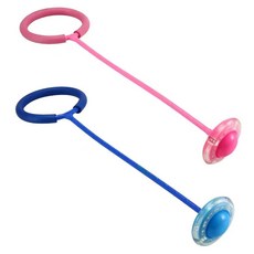 위시월드 LED 발목 줄넘기 KC인증, 핑크, 2개, 블루