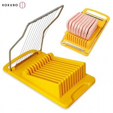 코쿠보 미트 슬라이서 에그커터 스팸 무스비 칼 채칼 햄 햄커터 계란커터, 1개, 상세페이지 참조