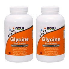 NOW Foods 甘胺酸粉 Vegan, 454g, 2罐