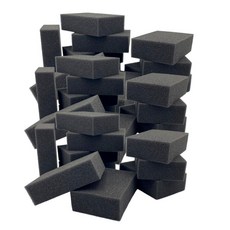 달래봄 머리카락 털이개 미용 스펀지, 30개, 블랙