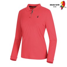 (여성)베이직 로고 자수 카라 티셔츠_MLW1TS01