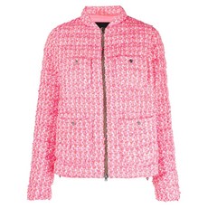 에르노 트위드 패딩 다운 재킷