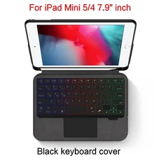 iPad Mini 5 2019 용 HUWEI 백라이트 키보드 케이스 Funda 세대 미니 4 7.9 "A2133 태블릿 PU 보호, 01 For iPad Mini 5 4, 05 English Layout