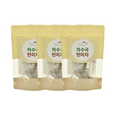 [하이드렌티]차수국 현미차 티백 설탕대체제 천연감미료 (감로차 이슬차) 지퍼팩, 3개, 1.차수국 현미차 지퍼팩 23g