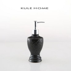 유러피안 세라믹 디스펜서 주방세제 리필용기 280ml 샴푸 바디워시 공병, 1개, A. 블랙 트로피 병 280ml 8x6.8x20cm