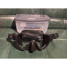 SCUBAPRO TRINIDAD 自潛面鏡套組，無框設計，廣闊視野，舒適貼合，潛水浮潛皆適用, 黑色面鏡, 黑色面鏡