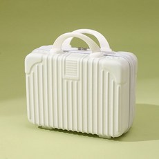 맞춤형 미니 여행가방 14인치 화장품 가방 기념품 가방 소형 여행가방 비밀번호 가방, 14 인치 다기능 화장품 케이스, 화이트