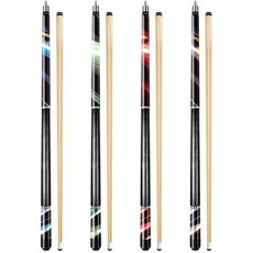 당구 가방 보관 개인 웨이크파 58인치 풀 스틱 4개 세트 13mm 팁 큐 하우스 바용 메이플 우드 테이블 2개 초크 포함 프로 선수용 18 19 20 21 온스, C43