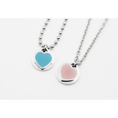 어린이 아기 돌선물 파니하트 써지컬스틸 미아방지 목걸이, 블루, 1개, 고방체인, 유아용(35cm+3.5cm)