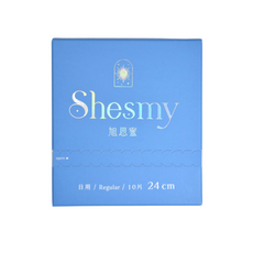 Shesmy 旭思蜜 24cm 無香款 多件優惠 無毒可分解衛生棉 生理用品, 1個, 10片, 日用