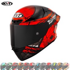KYT TT레보 풀페이스 데칼 오토바이 스쿠터 바이크 KC인증 헬멧, 2XL, 컴버션 매트레드