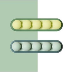 비브랜드 케이블 클립 홀더 USB 전선정리 데스크 차량용, 초록색과 파란색