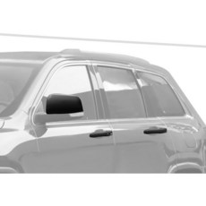 Jimen 지프 그랜드 체로키 2011-2020에 적합 외부 도어 핸들 트림 및 미러 커버 캡 10개 블랙 165060