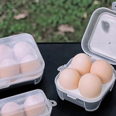 걸이형 캠핑용 휴대용 달걀 케이스 깨짐 방지 계란 보관함, 1개, 투명