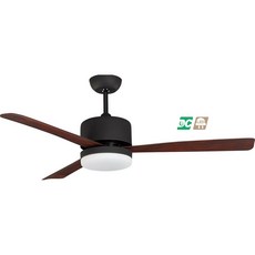 （修一）穩帝士吊扇52吋 柚木黑 3d葉片 DC吊扇 五款 直流變頻 吊扇燈 LED 22瓦 遙控 台灣製造, 全白