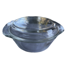 HARIO耐熱玻璃烤鍋，透明可視，適用烤箱微波爐，附蓋保溫, 1個, 20.5cm