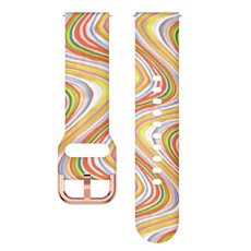 스포츠 밴드 인쇄 실리콘 활성 손목 팔찌, 1개, 5. 30 Dynamic Wave