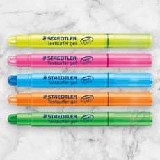 베스트피플 스테들러 고체형광펜 264 형광볼펜, 파랑(518111), 파랑, 1개