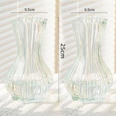 台出熱銷 花瓶摆件 網紅透明花瓶ins風輕奢水培鮮花干花玻璃瓶描金爆款客廳插花擺件, 大蒜高款透明二只裝【店主推薦】