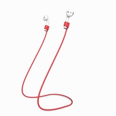 Apple AirPods Pro 磁力防丟繩 矽膠防滑掛繩 舒適配戴 紅色, 紅色 (現貨), 1個