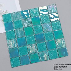可開發票 馬賽克瓷磚, 48青山綠水幻彩（一平方11片）,30 × 30