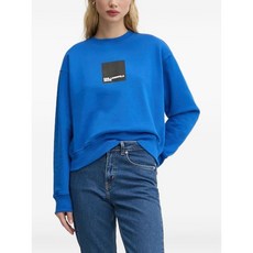 칼라거펠트진 로고 프린트 스웨트셔츠