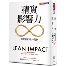 天下文化 精實影響力:非營利組織的創新/張安梅, 張安梅