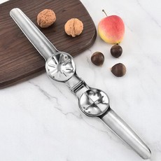 견과류 밤 호두 까기 도구 스테인리스 스틸 손잡이 주방 조리 기구, 1개, 스텐밤까는도구