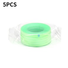 속눈썹 익스텐션 테이프 메이크업 통기성 알레르기 방지 찢어지기 쉬움 전문 속눈썹 테이프 도매 4mm 너비, 02 5PCS GREEN TAPE, 1개